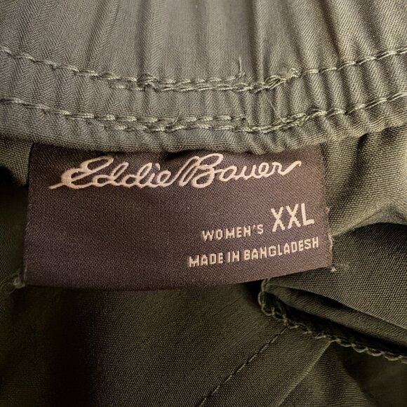 Eddie Bauer Womens XXL Traveler Ankle Pant Dark Green 2024 Gym Athleisure Hiking - Picture 4 of 10